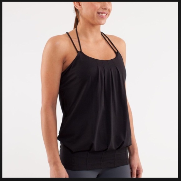 lululemon athletica Tops - Lululemon Flow and Go Pleated Strappy Bra Tank Top